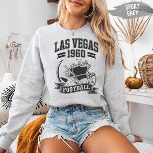 Las Vegas raiders Football Sweatshirt, Tshirt 1960 Retro Sports Fan Crewneck tee